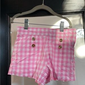 Pink Gingham Girl’s Shorts